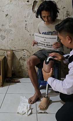 Kaki palsu gratis program BAZNAS