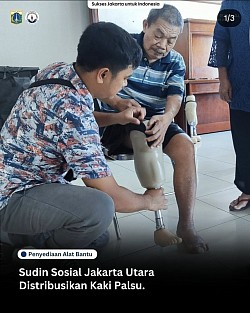 Fitting kaki palsu gratis dari dinsos